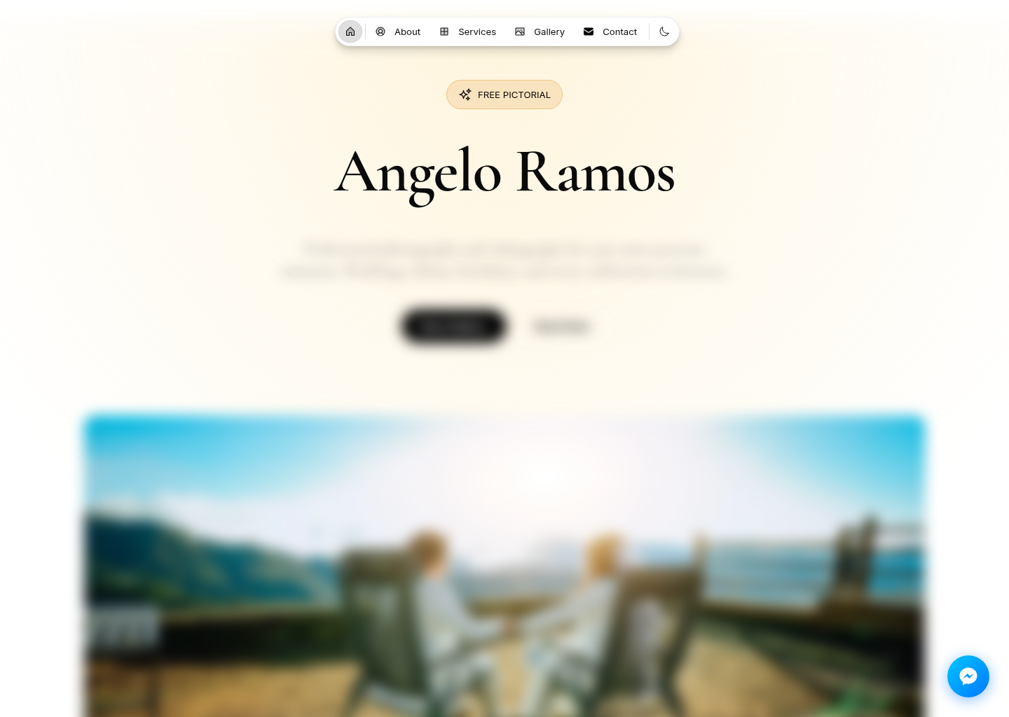 Angelo Ramos Photography website preview