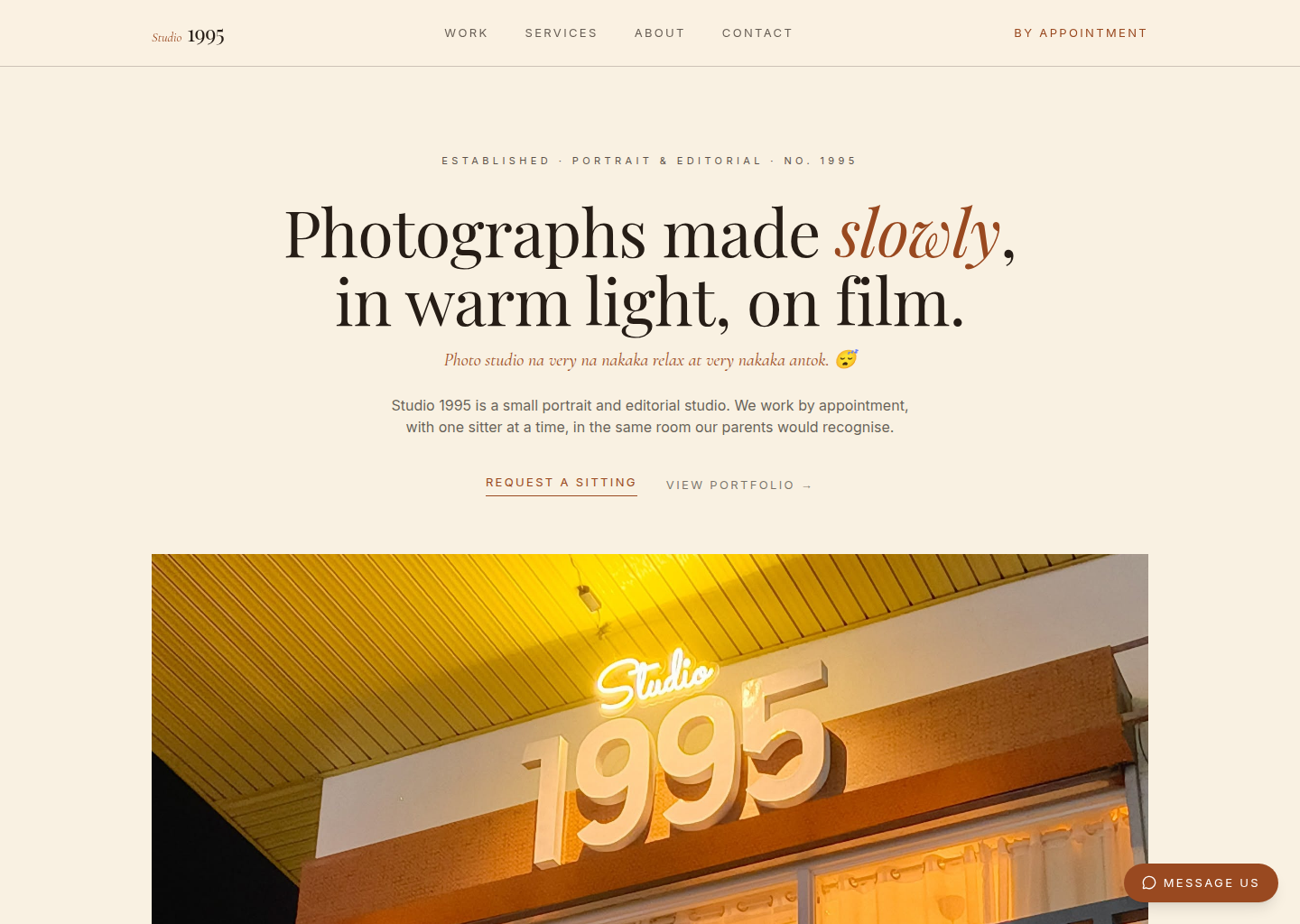 Studio 1995 website preview
